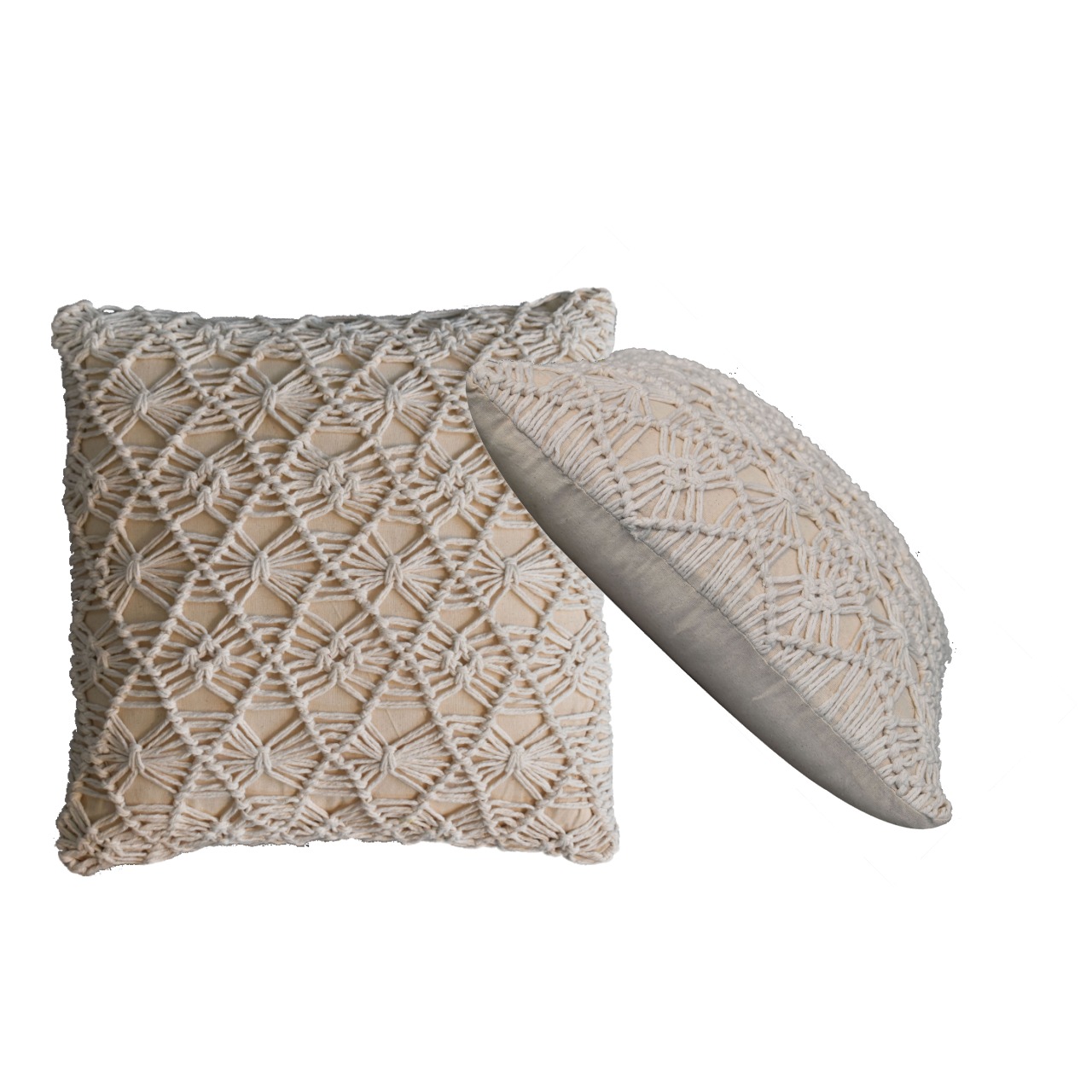 2x Maura Natural White Cushions - Image 8