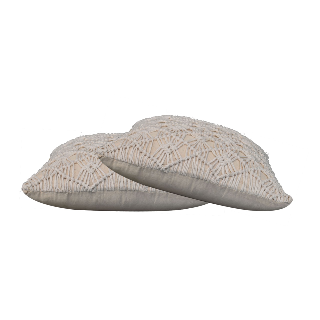 2x Maura Natural White Cushions - Image 7