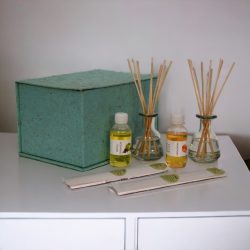 Adira Glass Bottle Diffuser Set (Mandarin & Apple Cinnamon)