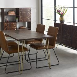 Dark Gold Dining Table