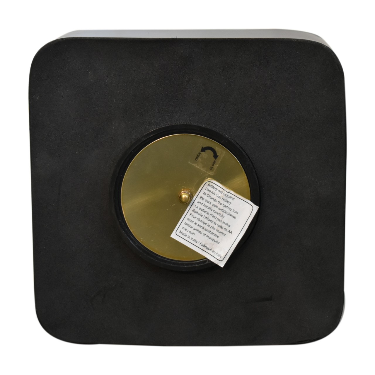 Black and Gold Small Table Clock - Image 4