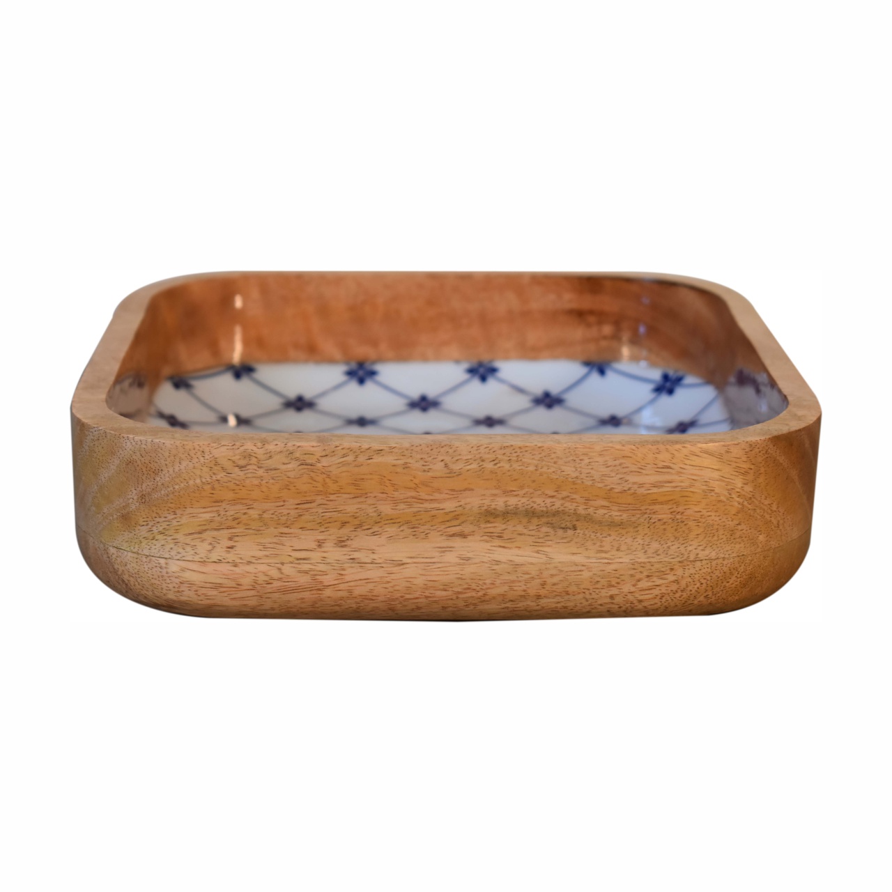 Blue and White Square Bowl Set of 2 - Image 5