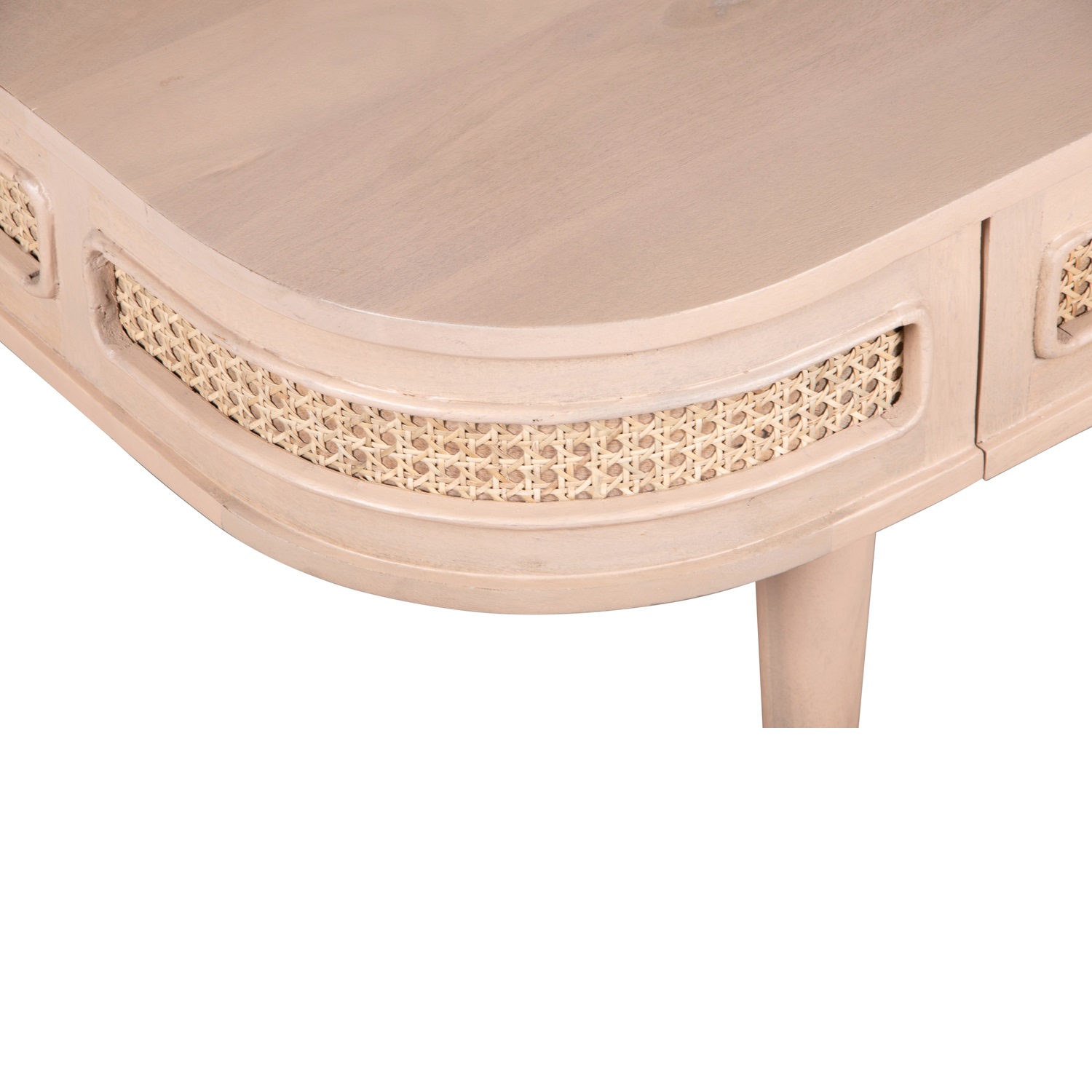 Valencia Cane & Mango Wood 1 Drawer Coffee Table - Image 5
