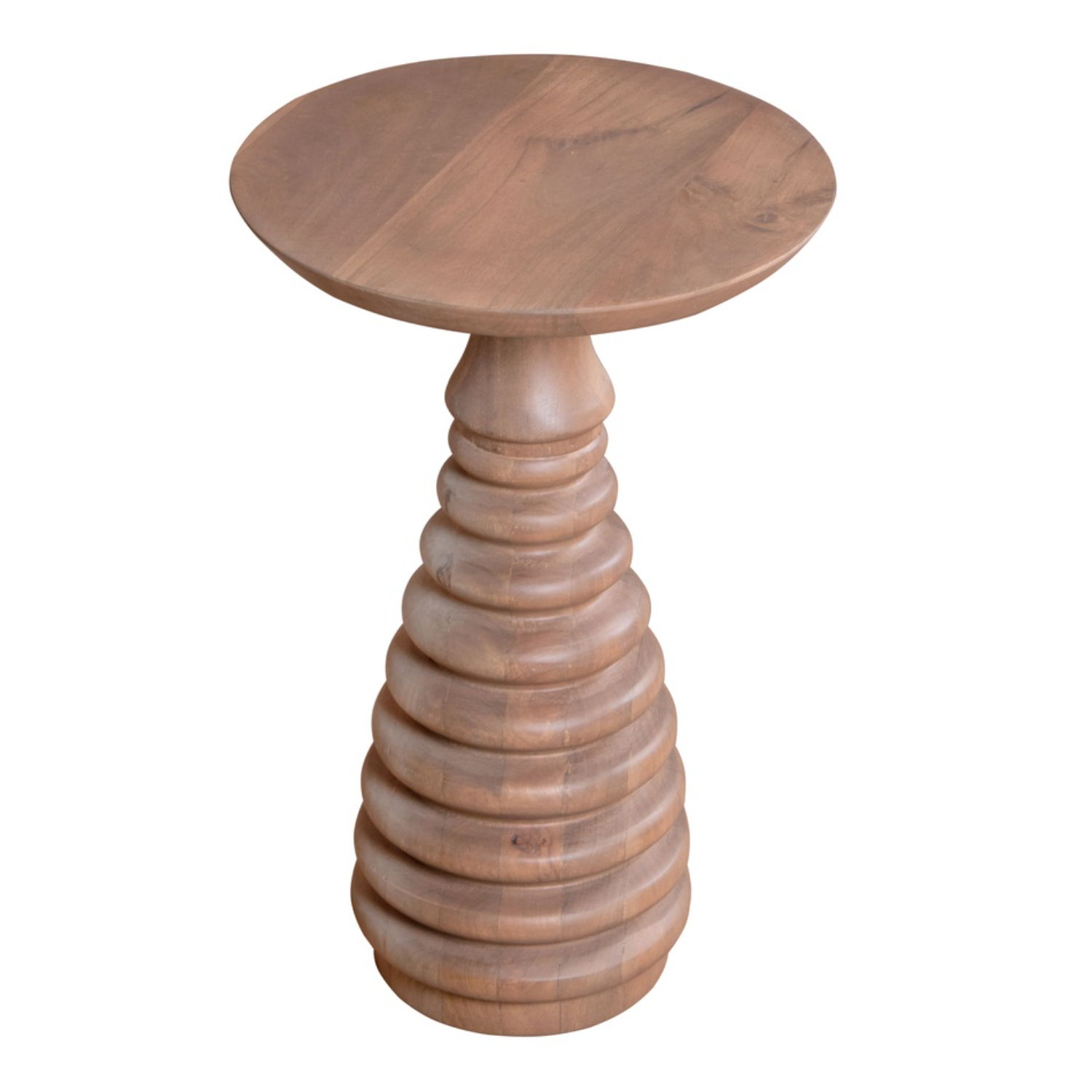 Valencia Cane & Mango Wood Side Table - Image 3