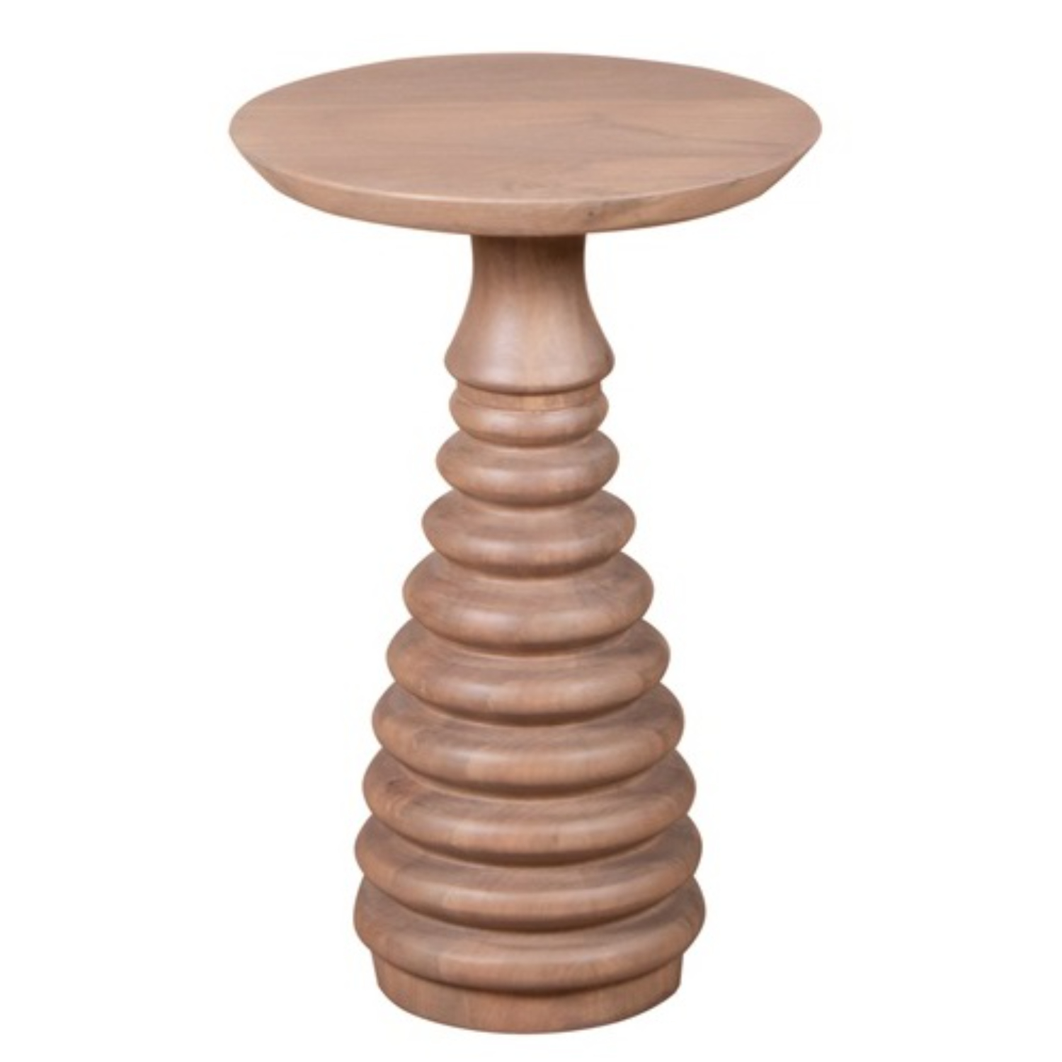 Valencia Cane & Mango Wood Side Table - Image 2