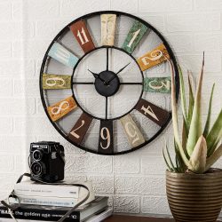 ARCHIE Metal Clock Industrial Style