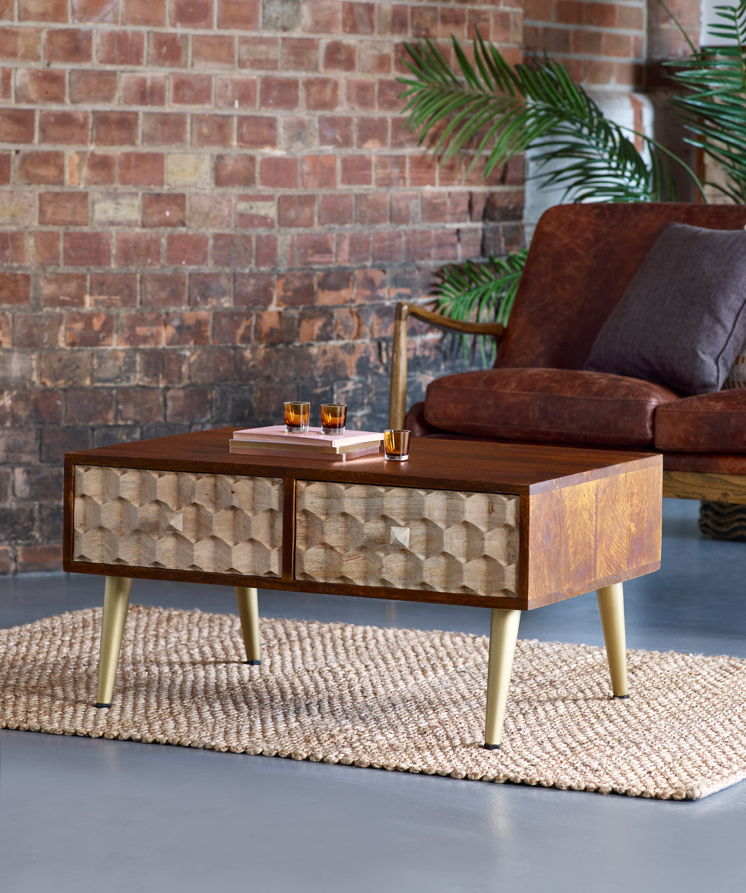 Edison Coffee Table with 2 Drawers - Image 2