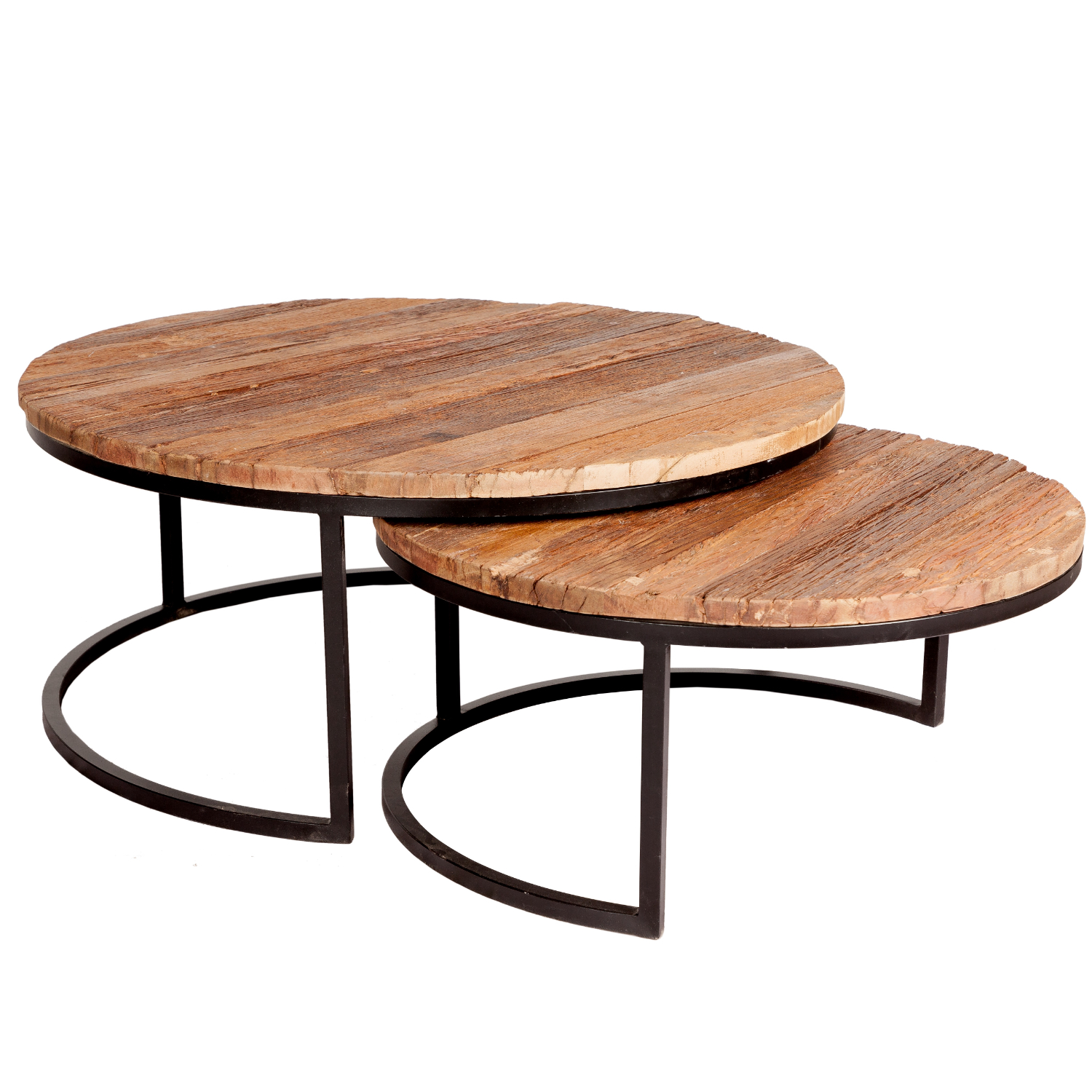 Railway Sleeper Coffee Tables - Set of 2 - Image 3