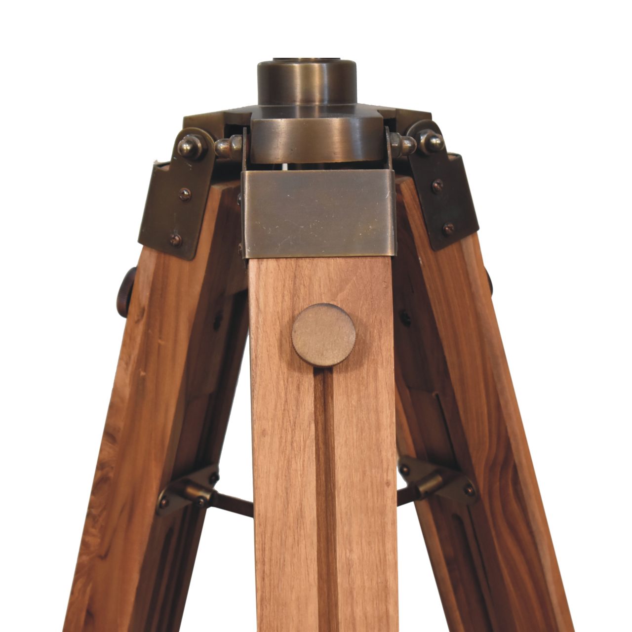 Caged Brass Spotlight Floor Lamp - Image 8