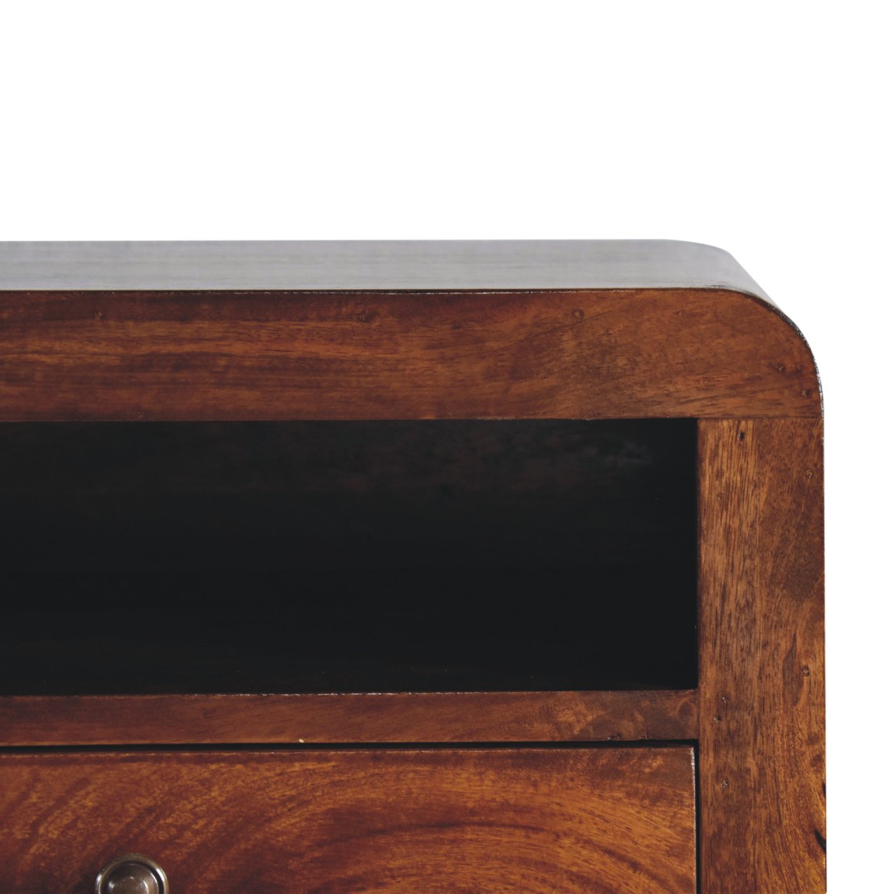Chunky Chestnut 1 Drawer Wall Mounted Nightstand - Image 10