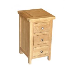 Como Oak Narrow Bedside Cabinet