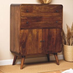 Curved Nordic Charm Cabinet