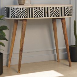 Edessa Bone Inlay Console Table