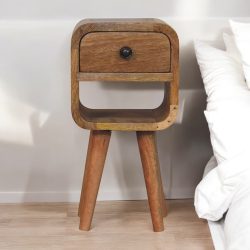 Extra Mini Oak-ish Curve Lower Bedside