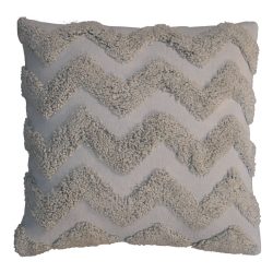 Grey Zig-zag Cushion Set of 2