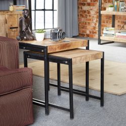 Cosmo Industrial Nest of 2 Tables