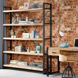 Cosmo Industrial Large Open Bookcase
