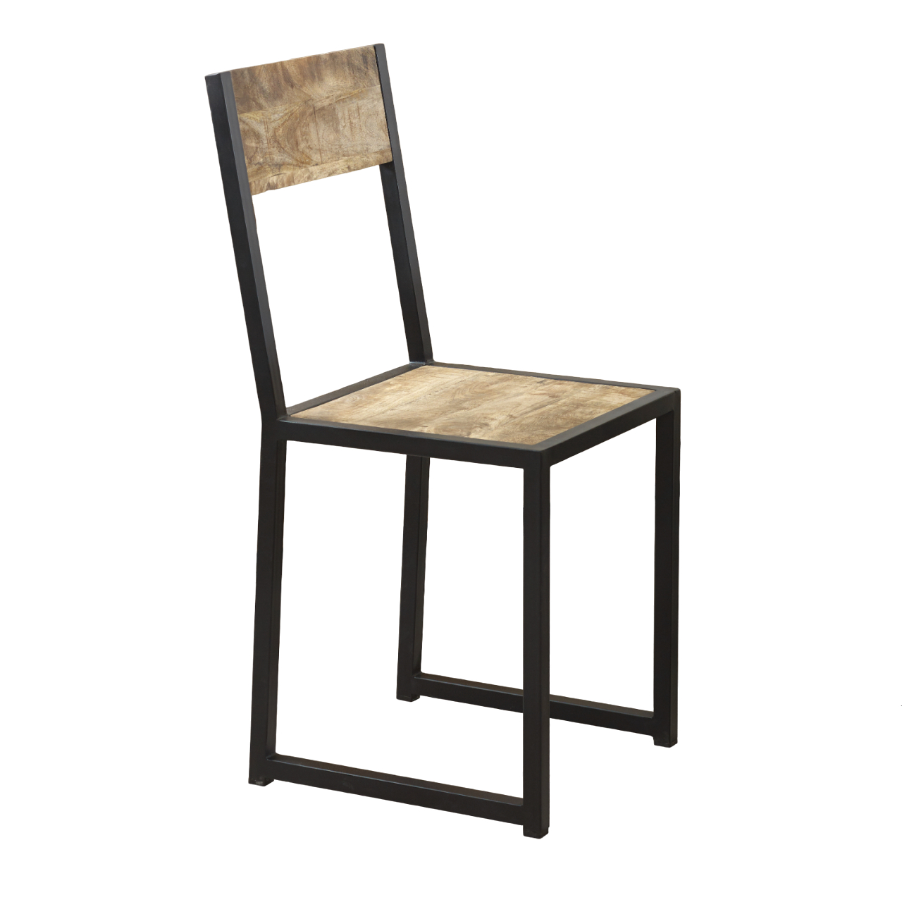 Cosmo Industrial Metal & Wood Dining Chair (Sold in Pairs) - Image 6