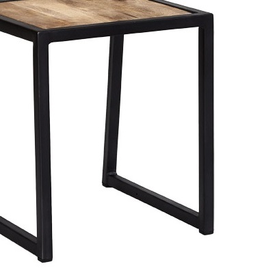 Cosmo Industrial Metal & Wood Dining Chair (Sold in Pairs) - Image 8