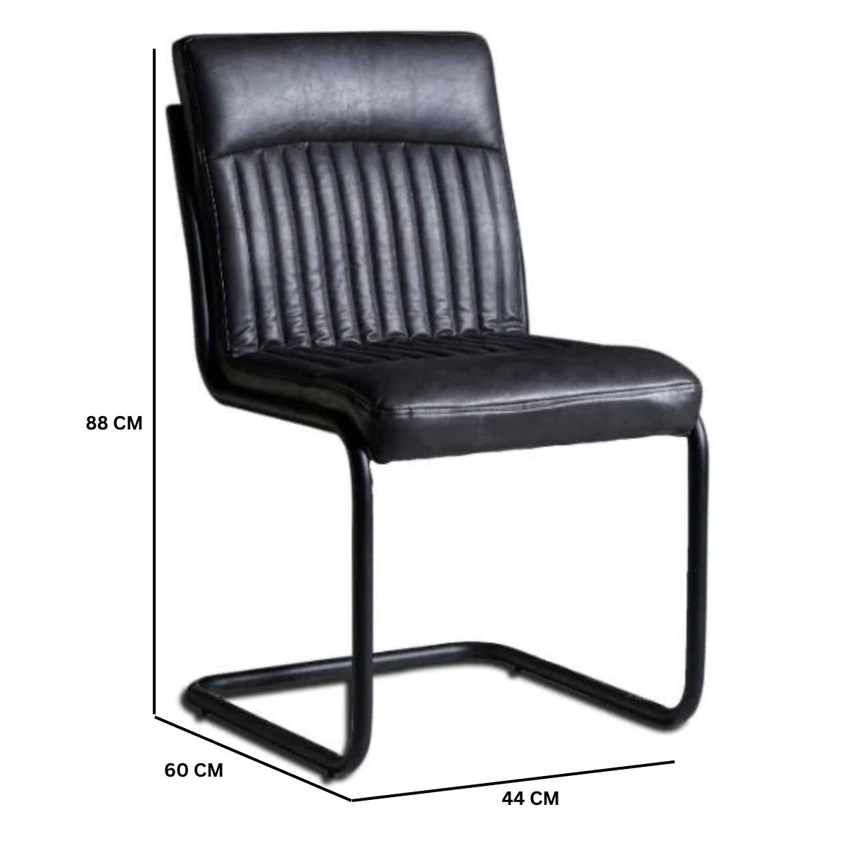 Dark Grey Dining Chair (Sold in Pairs) - Image 3