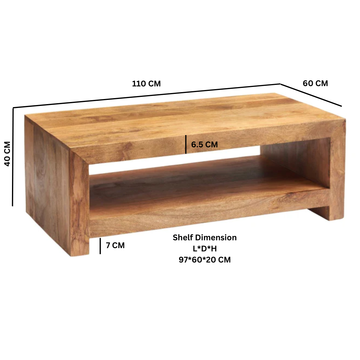 Toko Light Mango Large Coffee Table - Image 3