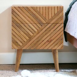Lille 2 Drawer Bedside