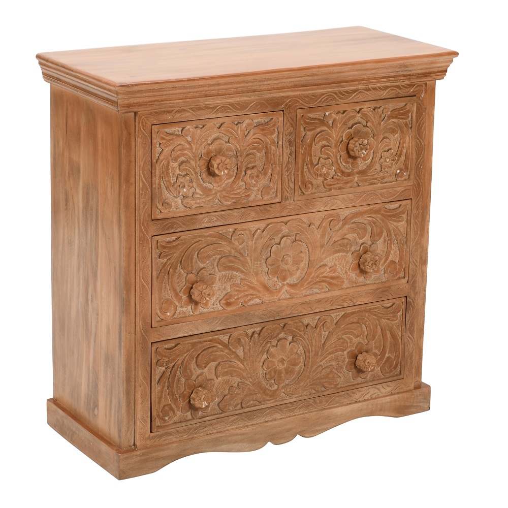 Artwork Mango Wood Chest Of Drawers - Image 6