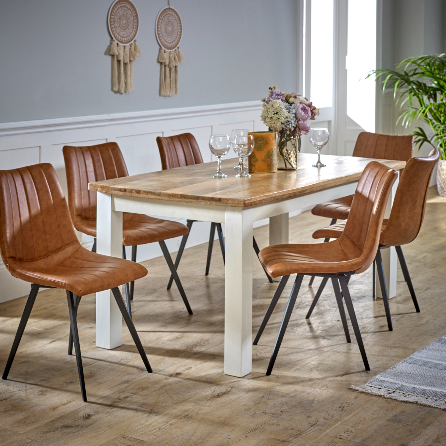 Alfie Dining Table 170cm Solid Mango Wood - Image 3
