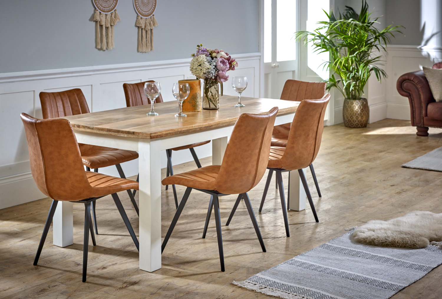 Alfie Dining Table 170cm Solid Mango Wood - Image 4