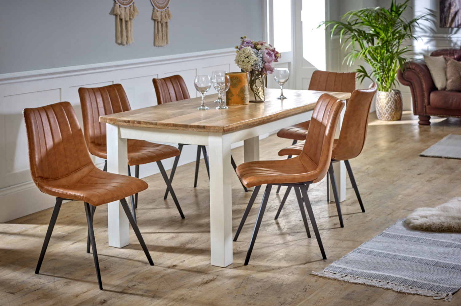 Alfie Dining Table 170cm Solid Mango Wood - Image 5