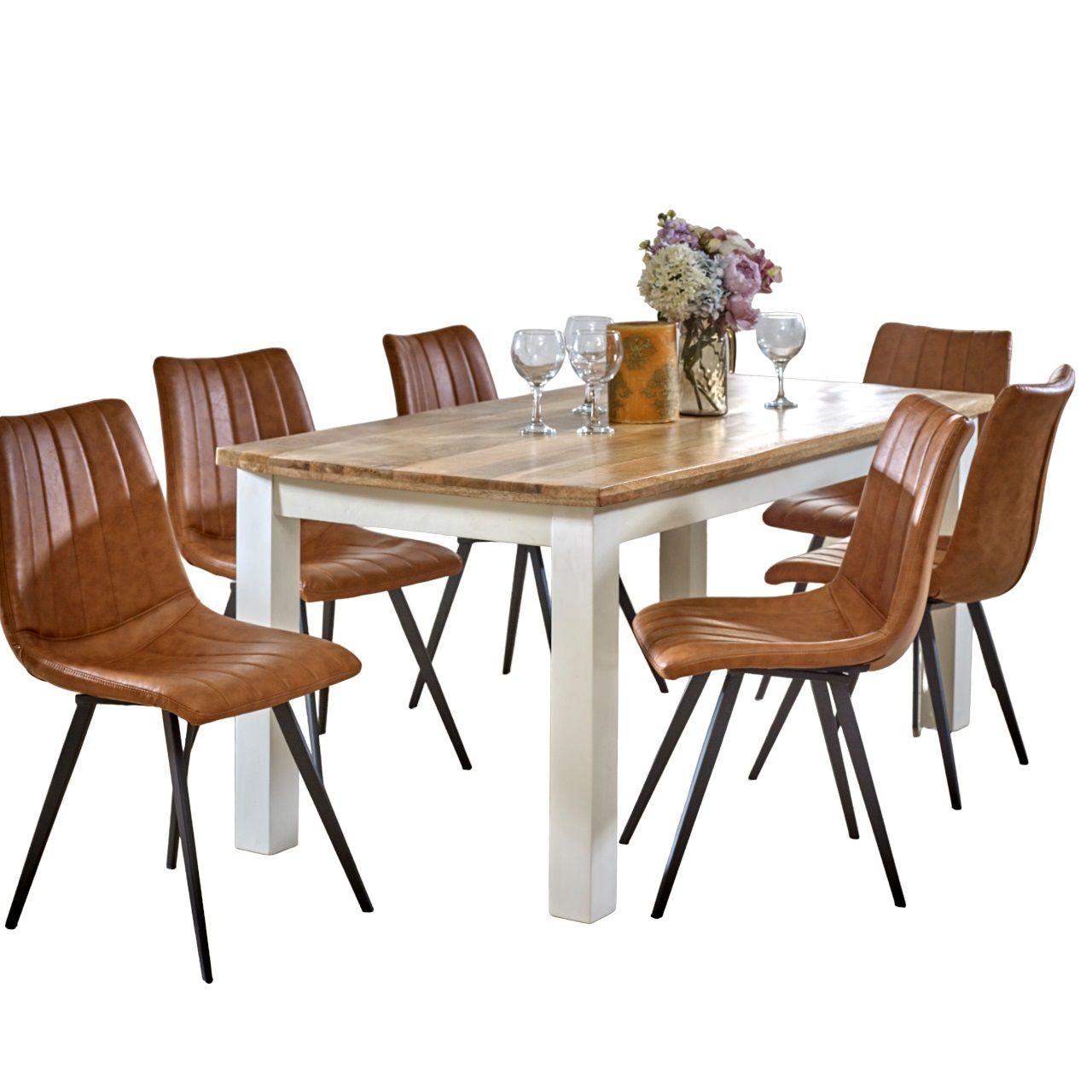 Alfie Dining Table 170cm Solid Mango Wood - Image 7
