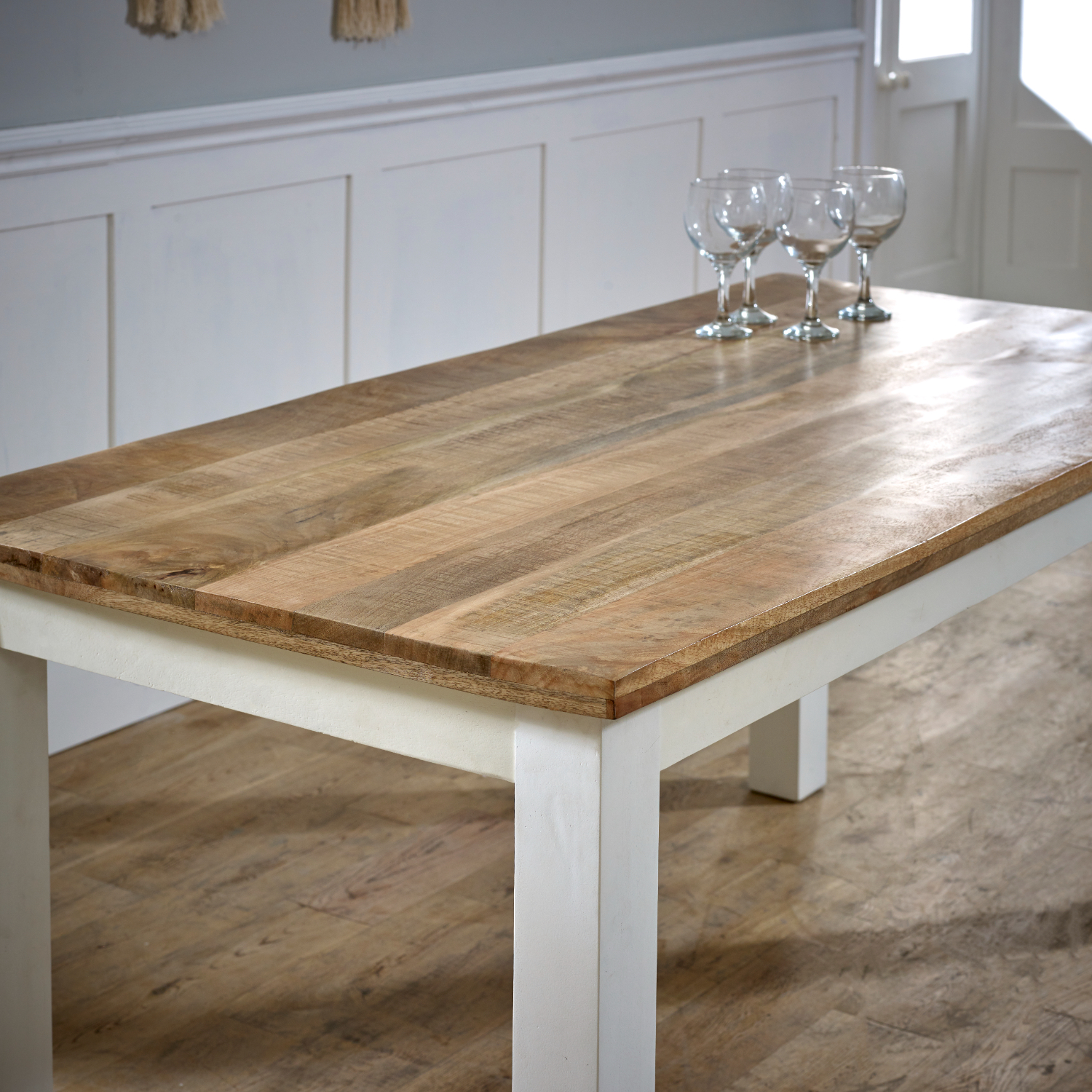 Alfie Dining Table 170cm Solid Mango Wood - Image 8