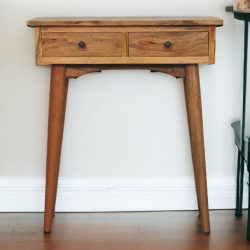 Mini Oak-ish Hallway Console Table