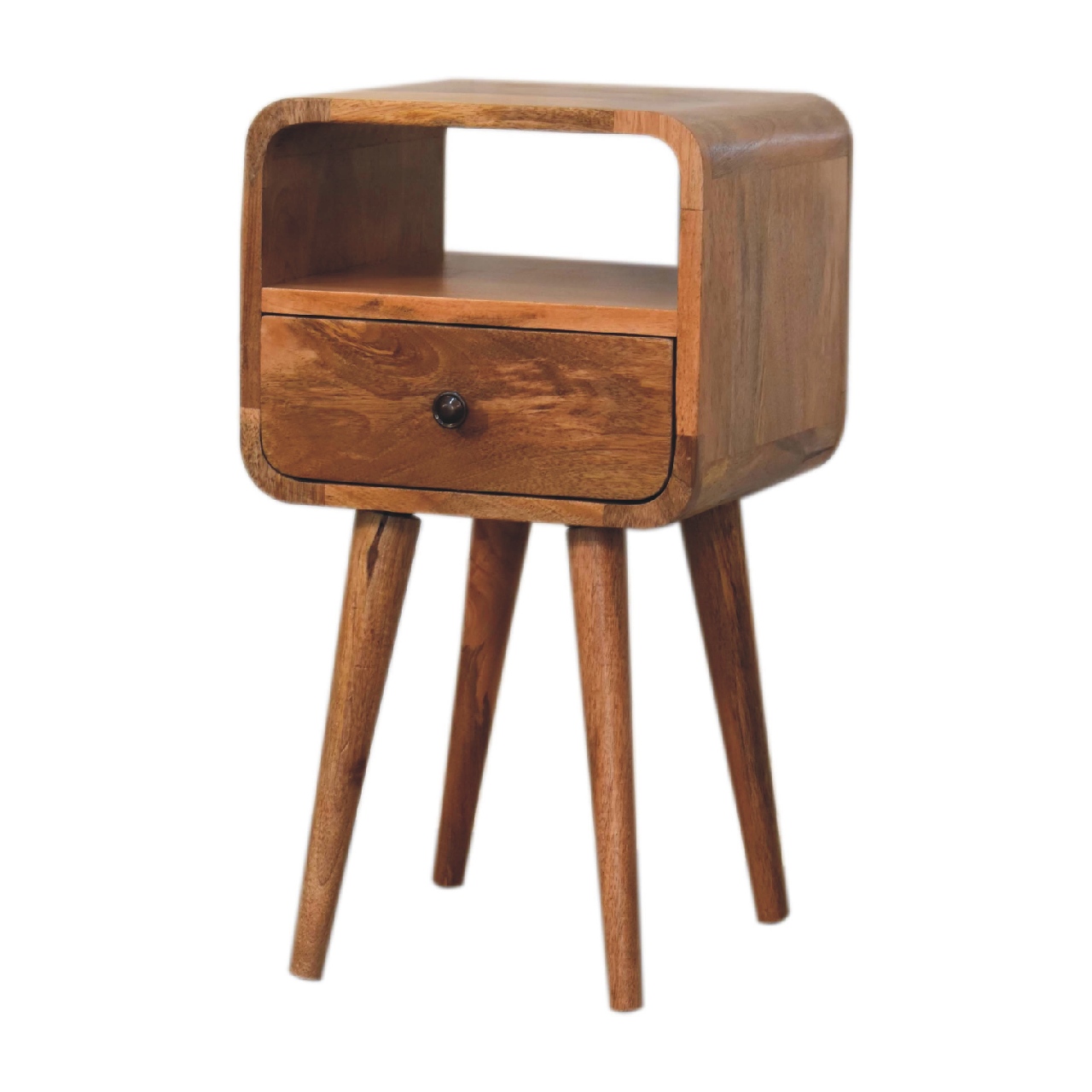 Mini Oakish Curve Open Bedside - Image 8