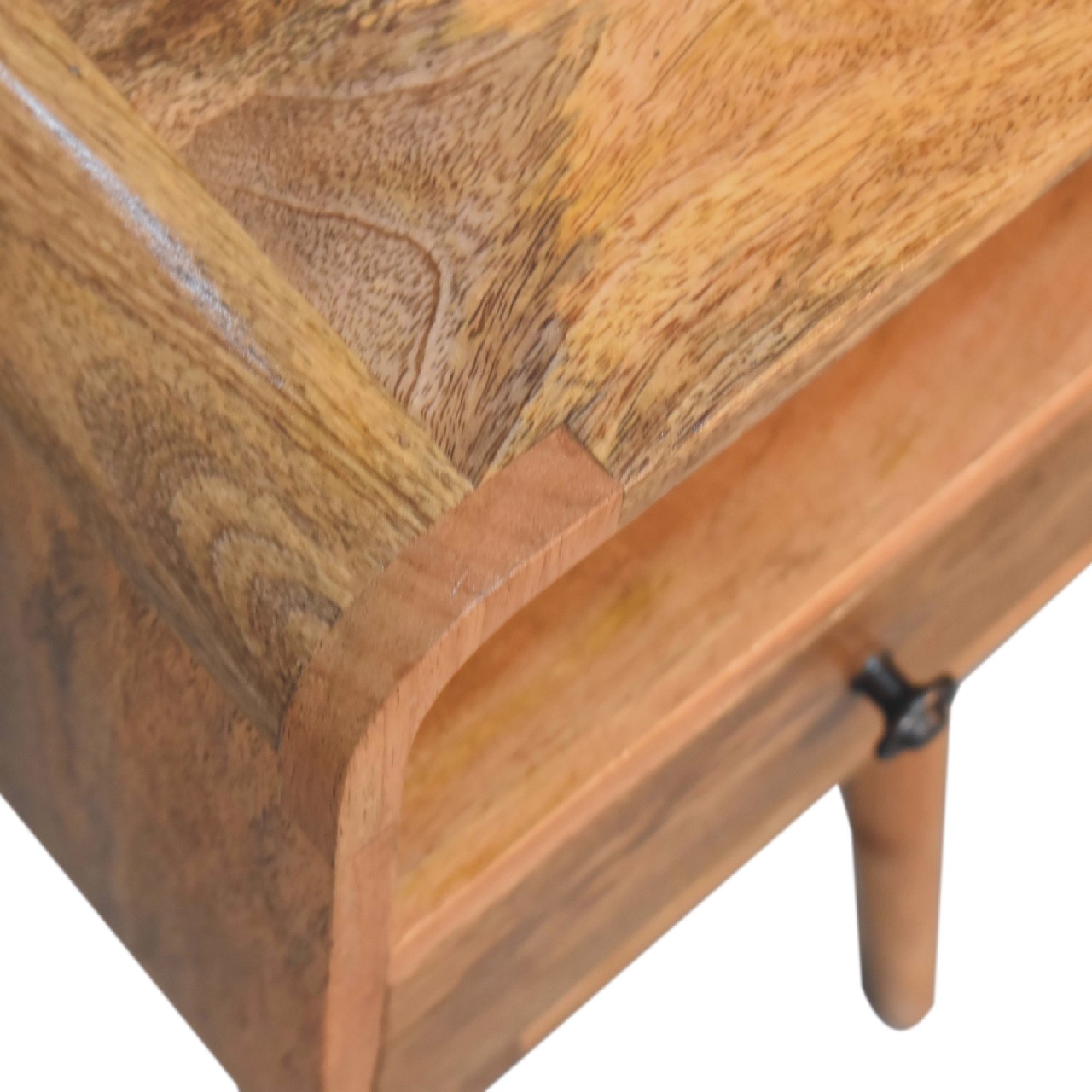 Mini Oakish Curve Open Bedside - Image 6