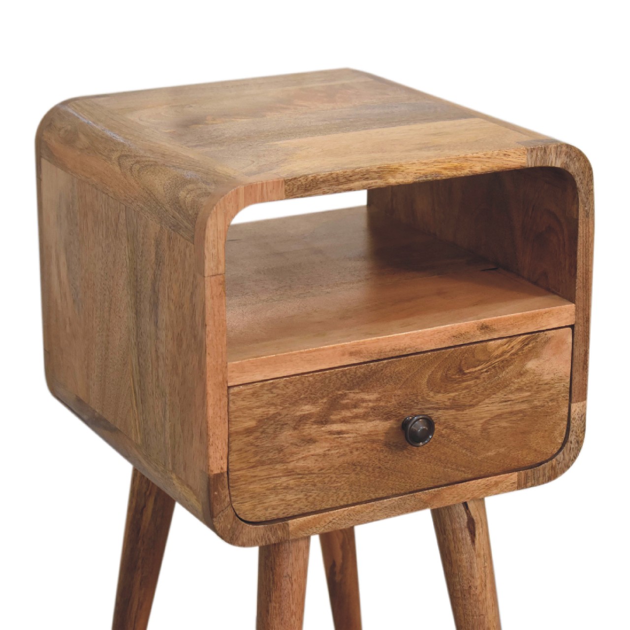 Mini Oakish Curve Open Bedside - Image 5