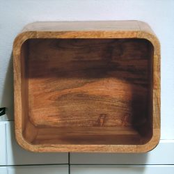 Oak-ish Floating Open Bedside