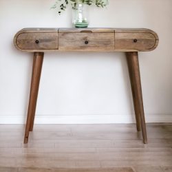 Oak-ish Round Dressing Table