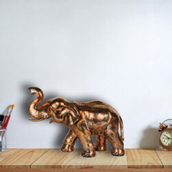 Large Copper Elephant Figurine