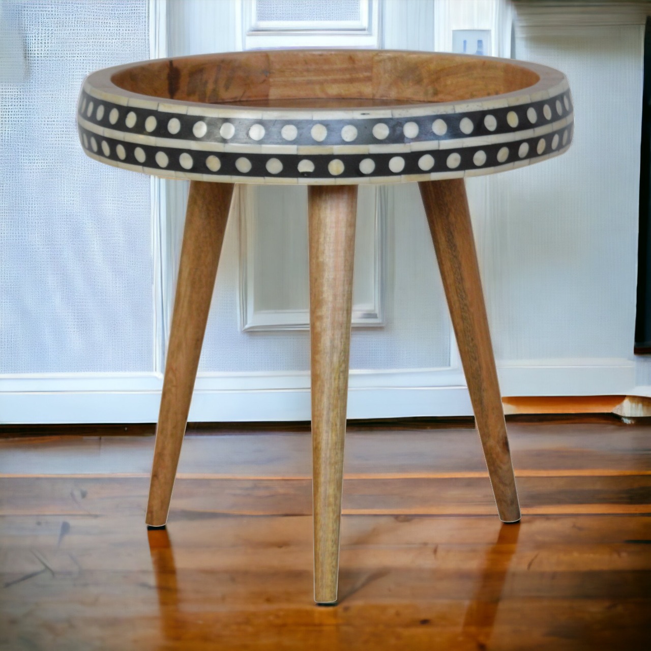 Small Dotted End Table