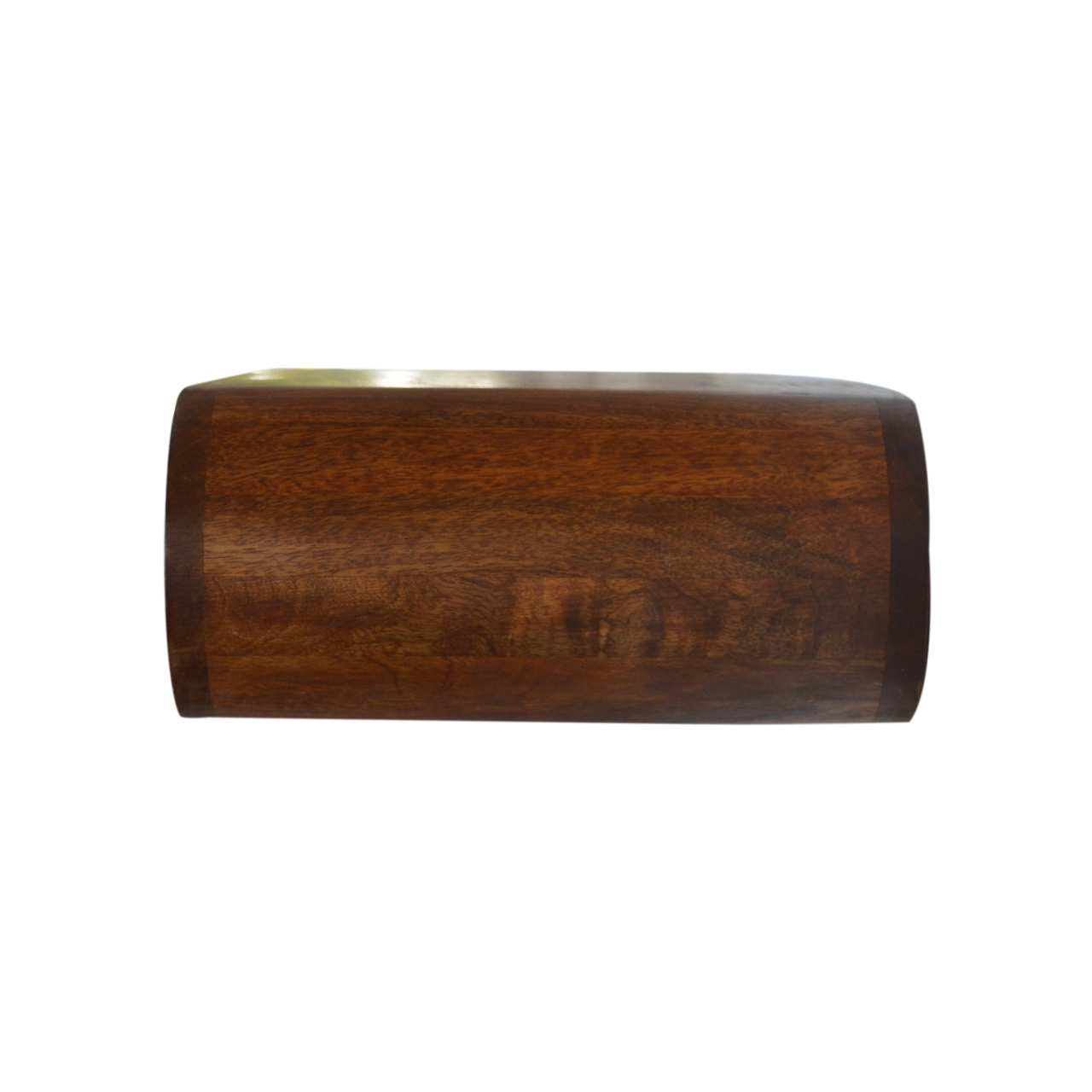 Wall Mounted Round Chestnut Bedside - Image 4