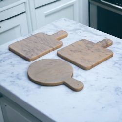 White Marble Chopping Board Set