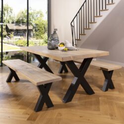 Reclaimed Wood Dining Bench